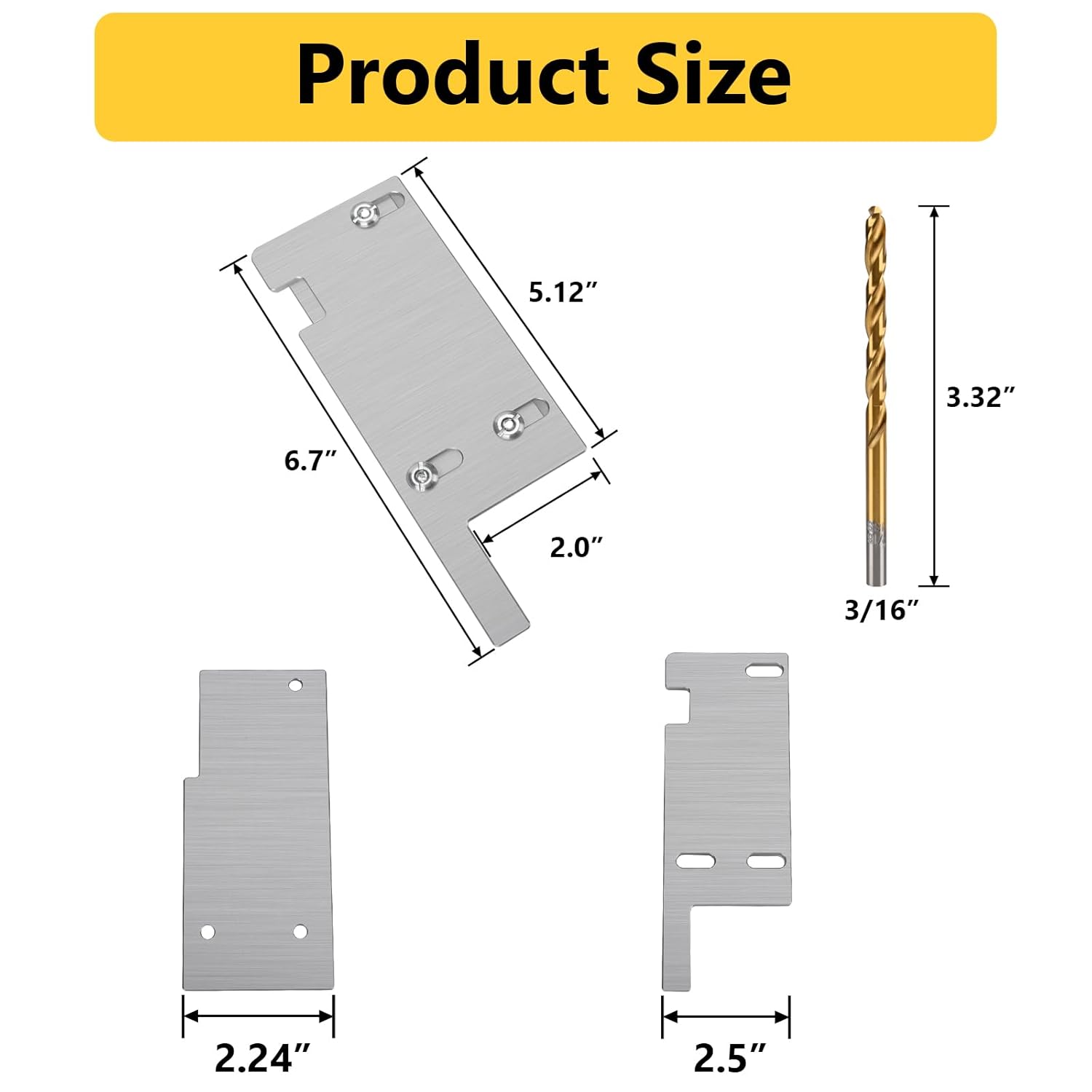 PFCKE Generator Interlock Kit Compatible with Square D Vertical Main 150 or 200 amp Breaker,3 1/4 to 4 Inch Spacing Between Main and Branch Breaker(SD-200VL) - Image 2