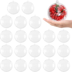 20 PCS Clear Plastic Fillable Balls...