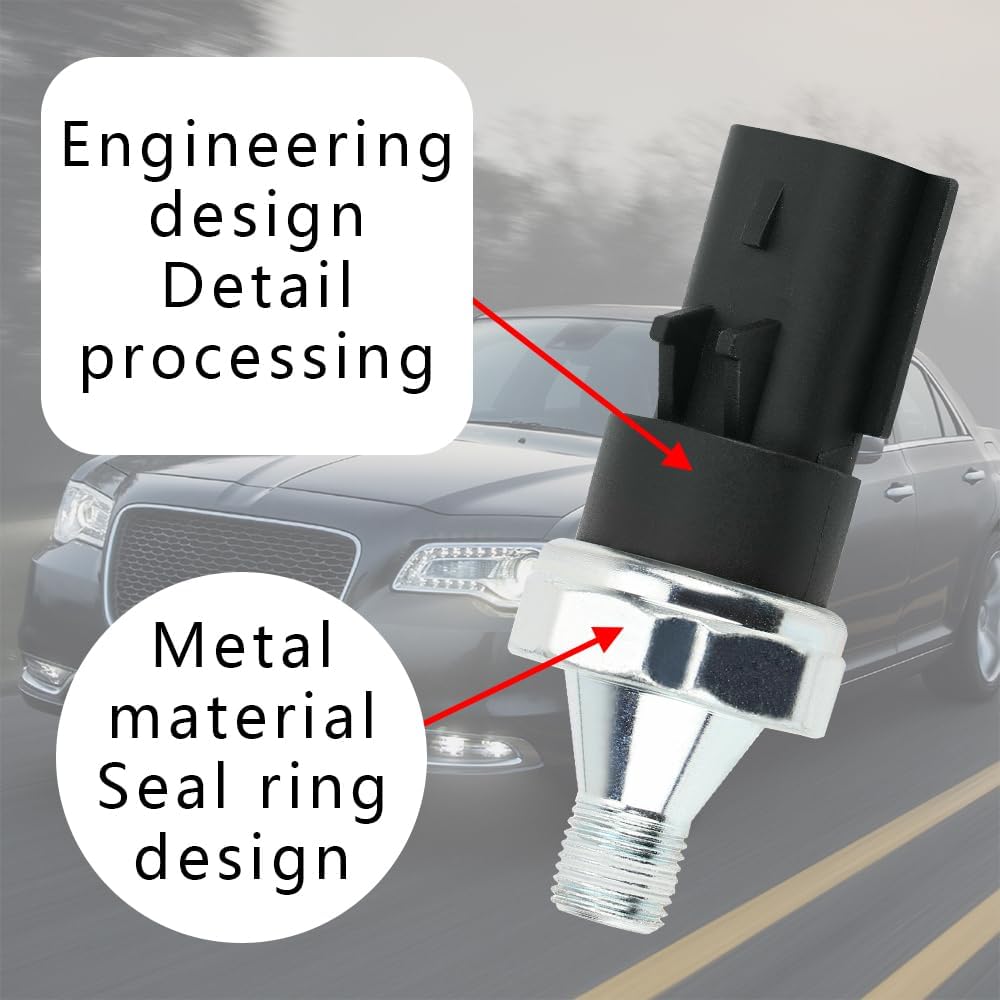 Zufoty PS404 Engine Oil Pressure Switch Sensor Fits for Dodge Ram 1500 2500 3500 Dakota Durango Chrylser Aspen Liberty Grand Cherokee Mitsubishi Raider 5149097AA 05149097AA 4868672AA 5149059AA - Image 6