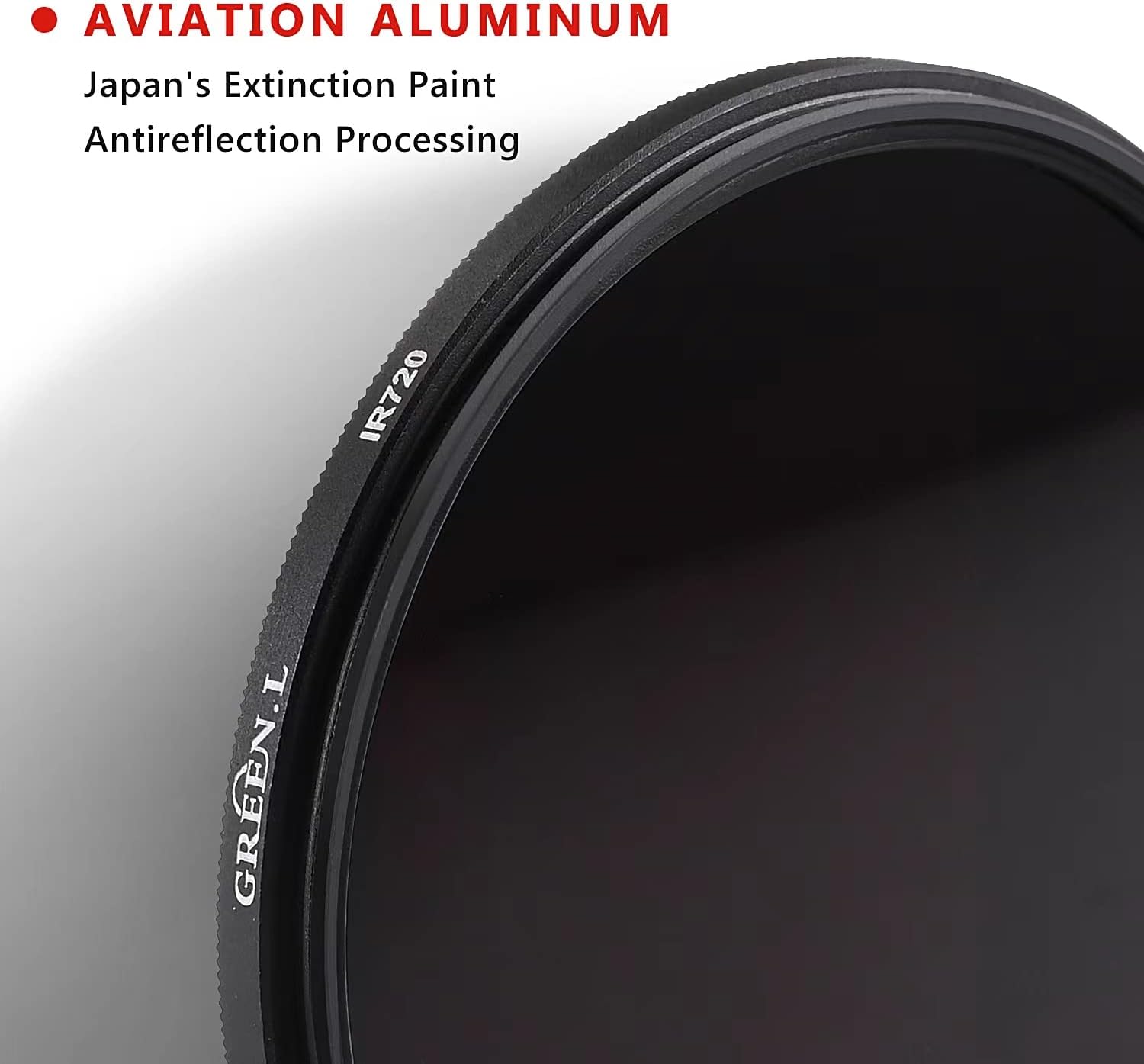 GREEN.L 58mm Infrared Filter, 58mm IR 950nm (R95) Filter for Camera Lens - Image 3