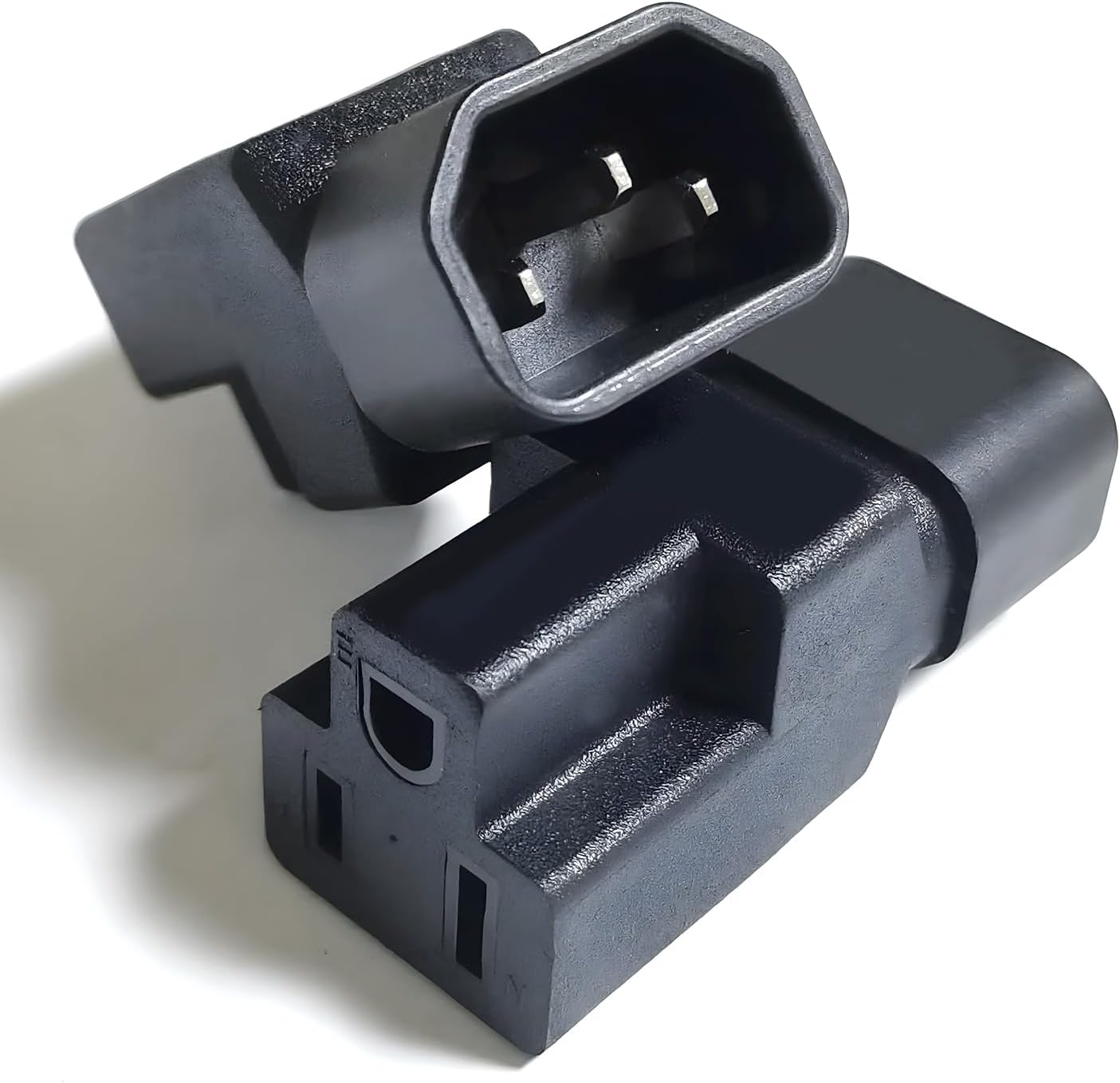 2 Pack IEC320 C14 Male to Nema 5-15R PDU USA UPS Extension Power Plug Adapter,IEC C14 Male Plug to Nema 5-15R US 3 Pin Female Power Adapter Connector - Image 8