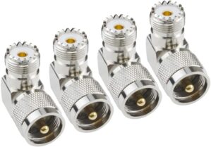 eifagur UHF Male PL-259 to UHF Fema...