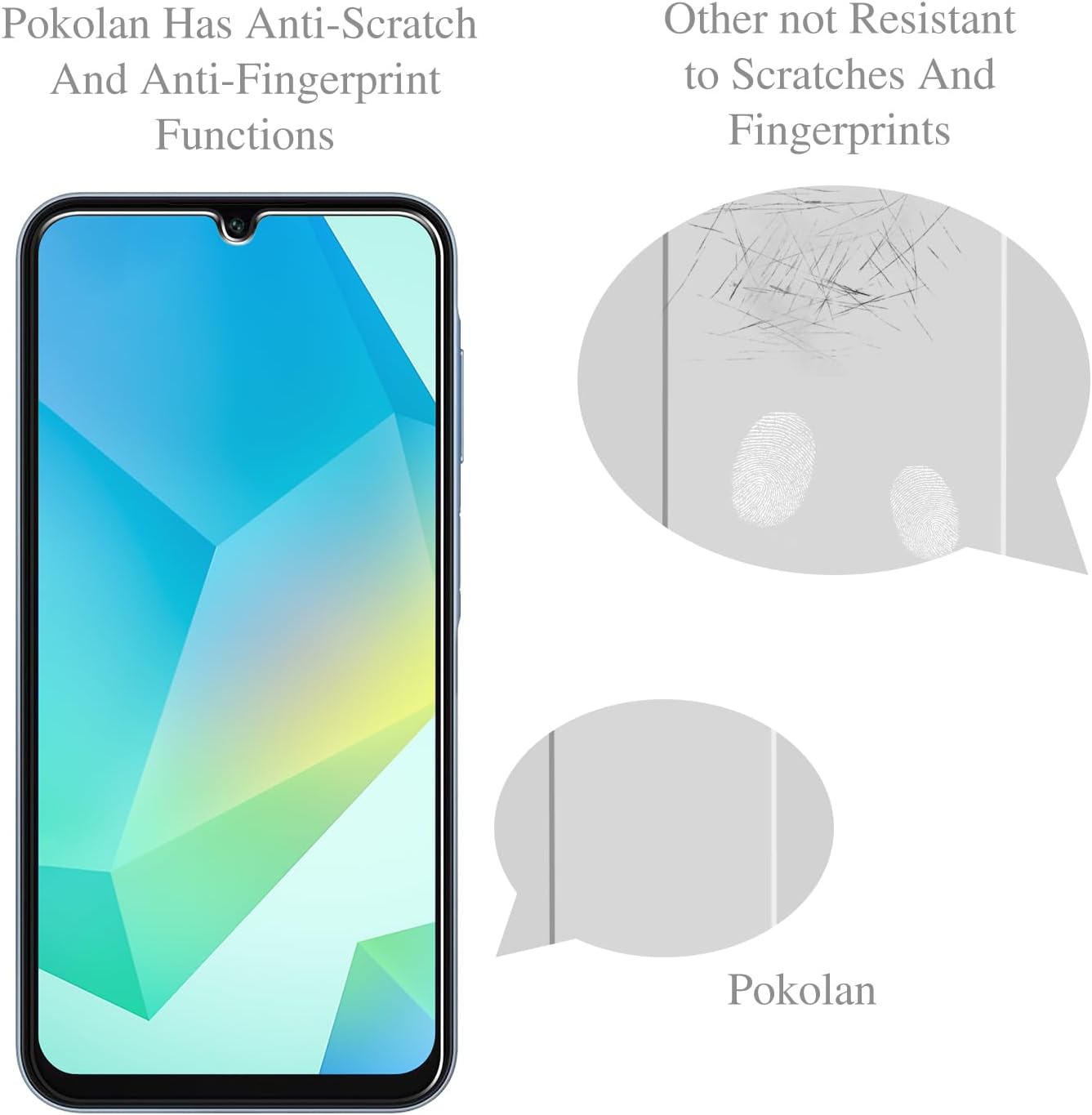 Pokolan (3 Pack Designed for Samsung Galaxy A16 5G Tempered Glass Screen Protector, 9H Hardness, Anti Scratch, Bubble Free - Image 3
