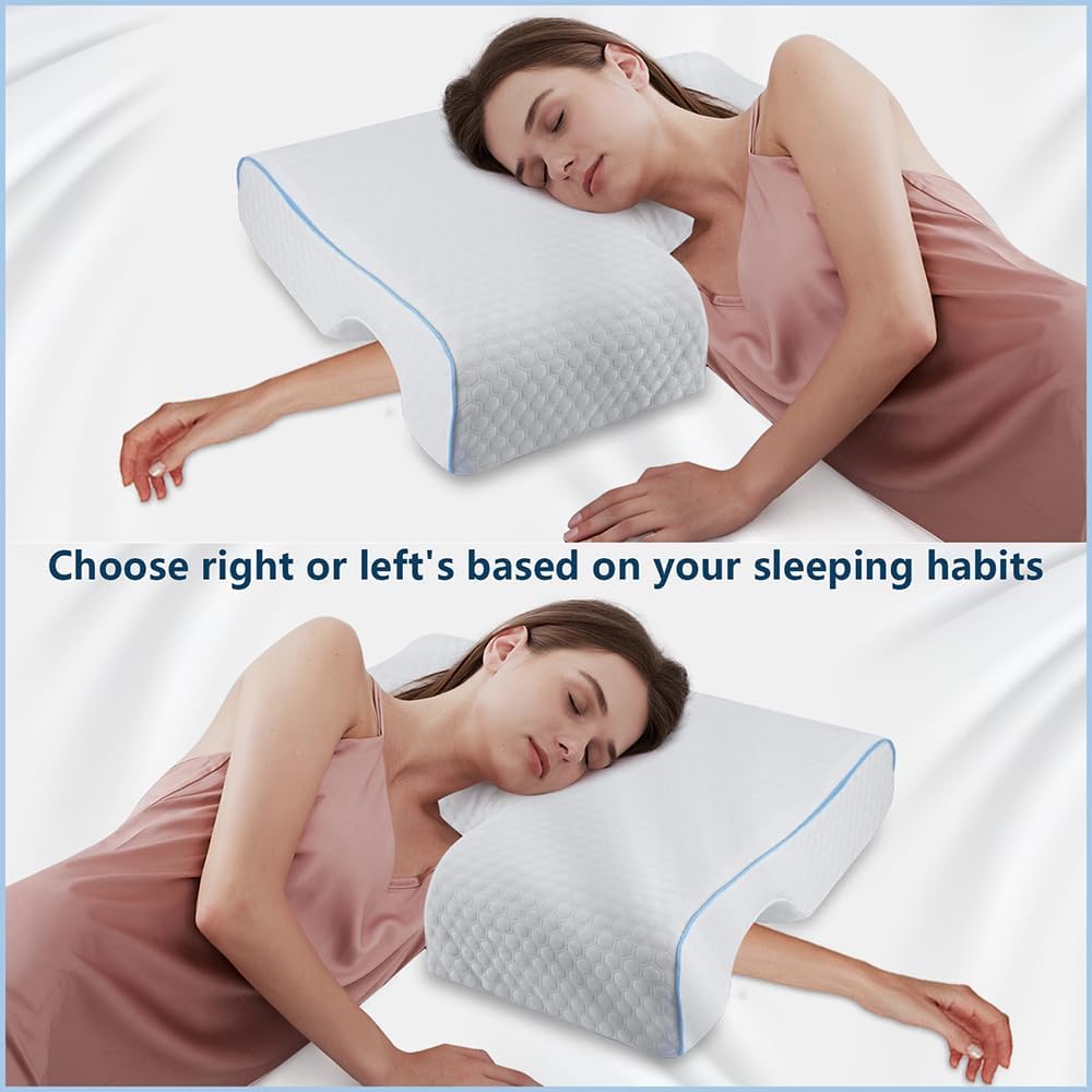 Arched Memory Cuddle Pillow for Couple, Ergonomic Anti Pressure Couples Pillow with Arm Hole - Great for Cuddling, Neck & Shoulder Pain (Right Arm) - Image 8