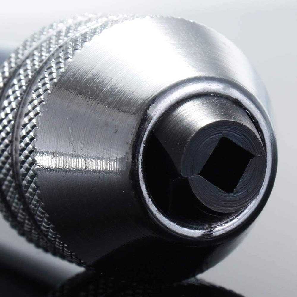 QISF Adjustable T-Handle Ratchet Tap Holder Wrench Set + 5Pcs Titanium M3-M8 Machine Screw Thread Metric Plug Taps(Wrench 10" Long) - Image 4