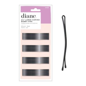 Diane 2.5” Curved Black Bobby Pin...