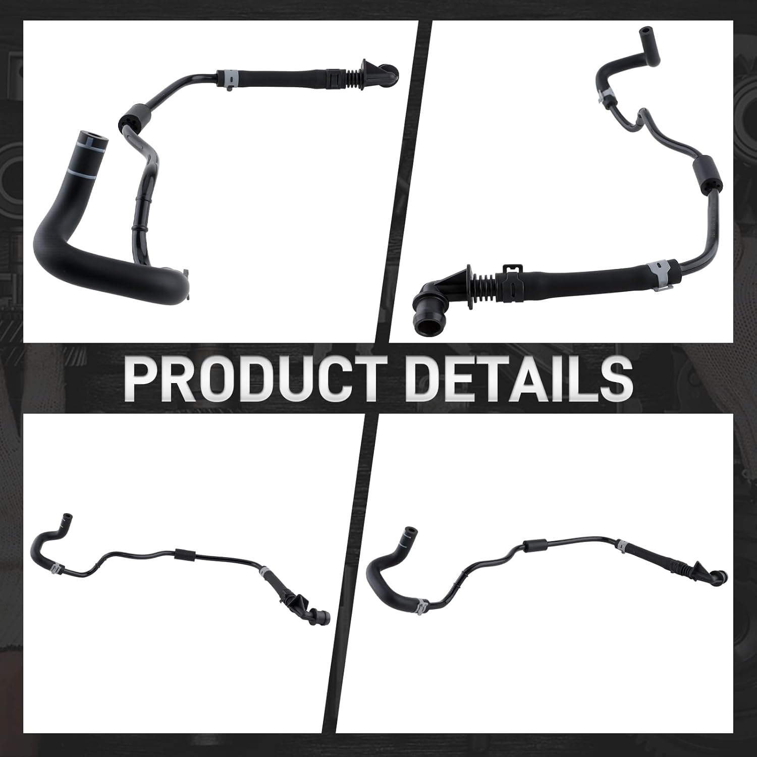 Engine Coolant Overflow Tank Pipe Center Ventilation Hose Compatible with Audi A6L Q5 A4 B9 S4 A5 06L121081F 06L121081K - Image 3