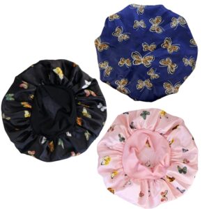 TCOTBE 3 Pcs Soft Satin Bonnet Silk...