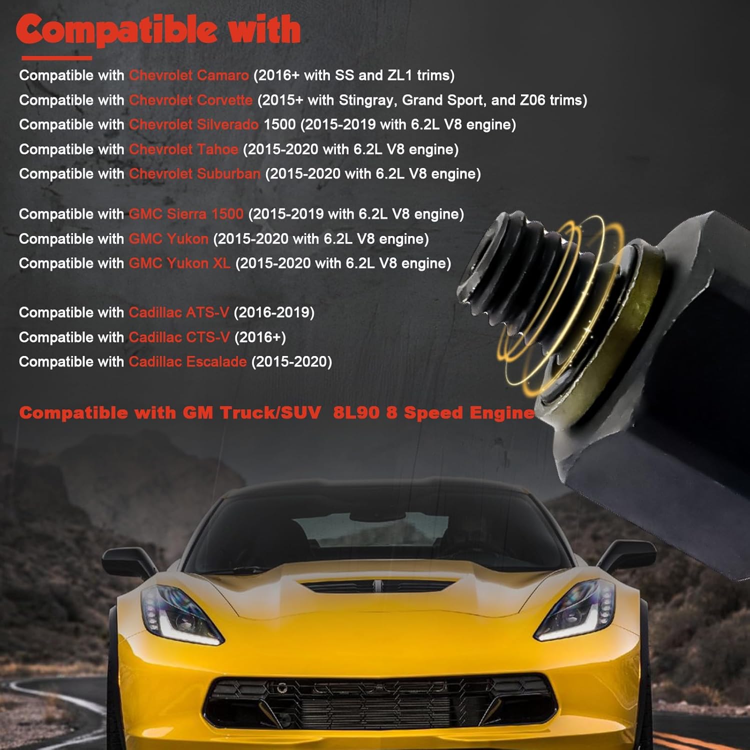 FEIMAOTUI DT-51190 Transmission Oil Fill Adapter Compatible with GM 8L90 Engine - Image 3