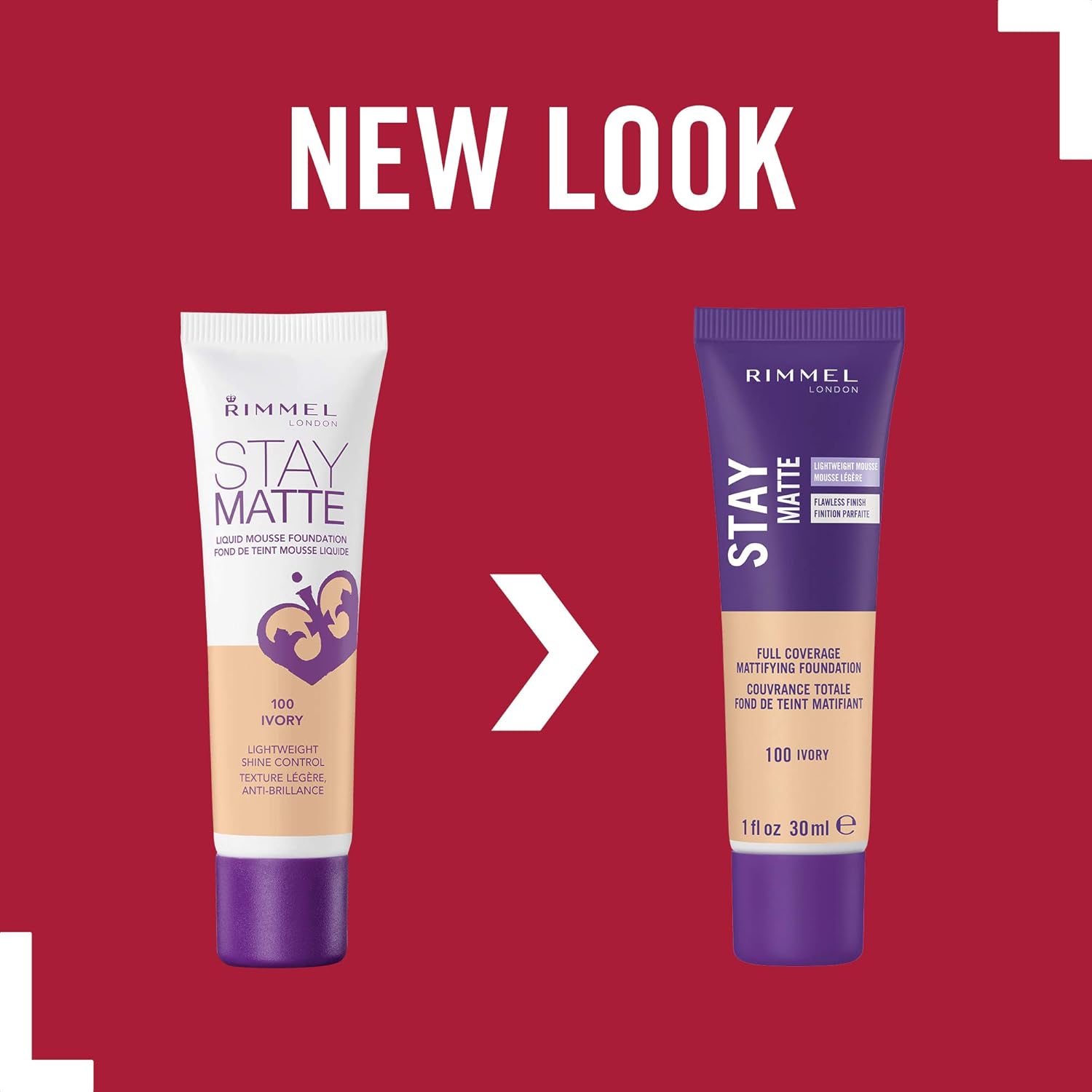 Rimmel London Stay Matte Liquid Mousse - 506 Deep Noisette - Foundation, Lightweight, Shine Control, Oil-Free, 1oz - Image 4