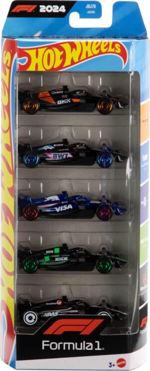 Hot Wheels Toy Cars Formula 1 5-Pac...