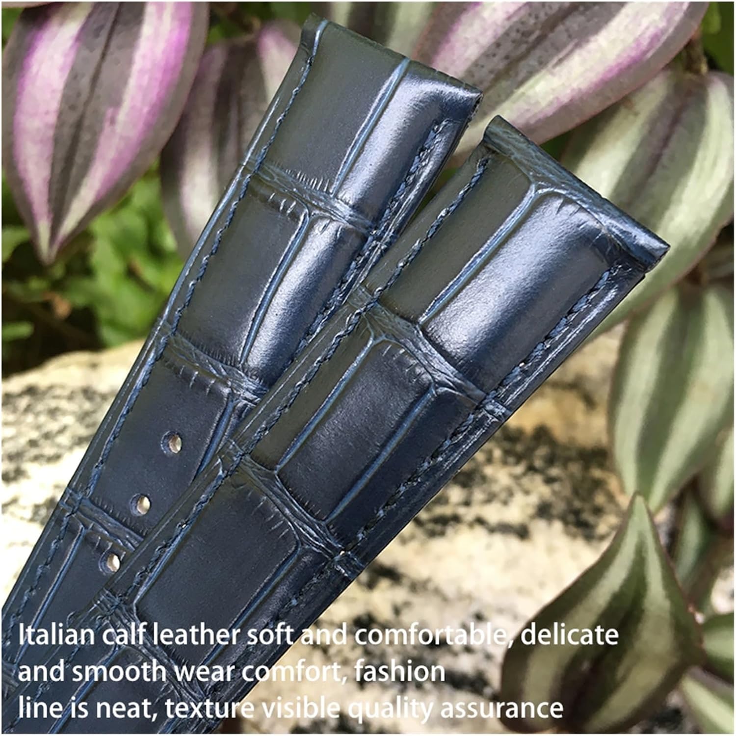 KUADBCGT Leather Watchband 18mm 19MM 20mm 22mm Fit For Omega Seamaster 300 De Ville AT150 Moonswatch Speedmaster Watch Strap - Image 3