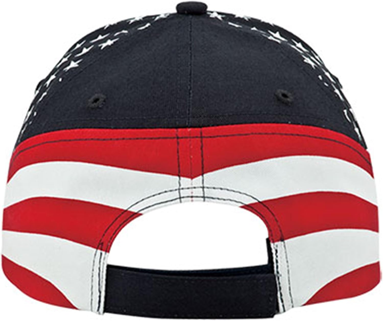 MG Washed Cotton Twill Stars & Stripes USA Ball Cap Hat USA Flag Cap - Image 3