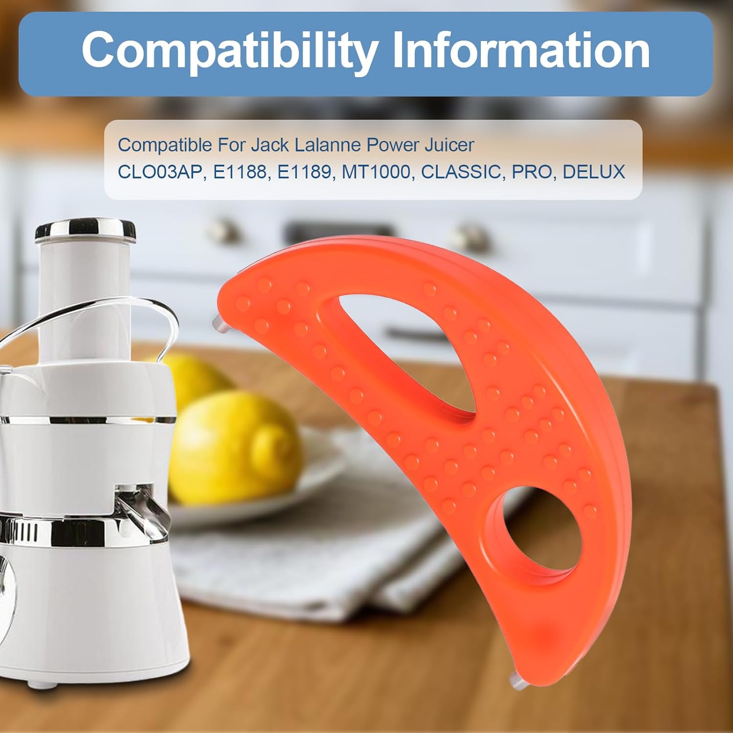 Crescent Tool Compatible with Jack Lalanne Power Juicer CL003AP E1188 E1189 MT1000, Juicer Repalcement Parts, Easy Install Replacement Kit for Home - Image 6