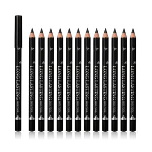 SUMEITANG 12 Pcs Black Eyebrow Penc...