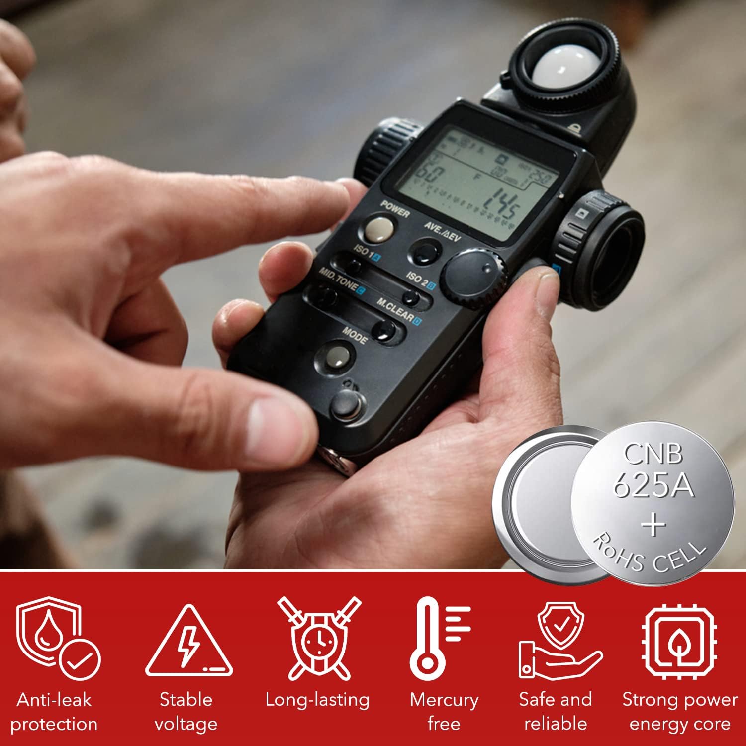 LOOPACELL 625A PX625A LR9 V625U PX625 Alkaline Battery - 1.5V Long Lasting Coin Cell Button Battery for Battery Powered Light Meters, Vintage Cameras, Small Flashlights, Car Keys - Image 4