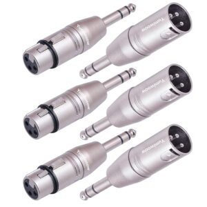 Yumiwoow 6 Pack 1/4″ TRS to X...