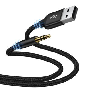 USB to 3.5mm Audio Aux Cable, 3FT U...
