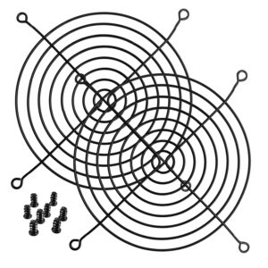 140mm Black Fan Grill/Guard with Sc...