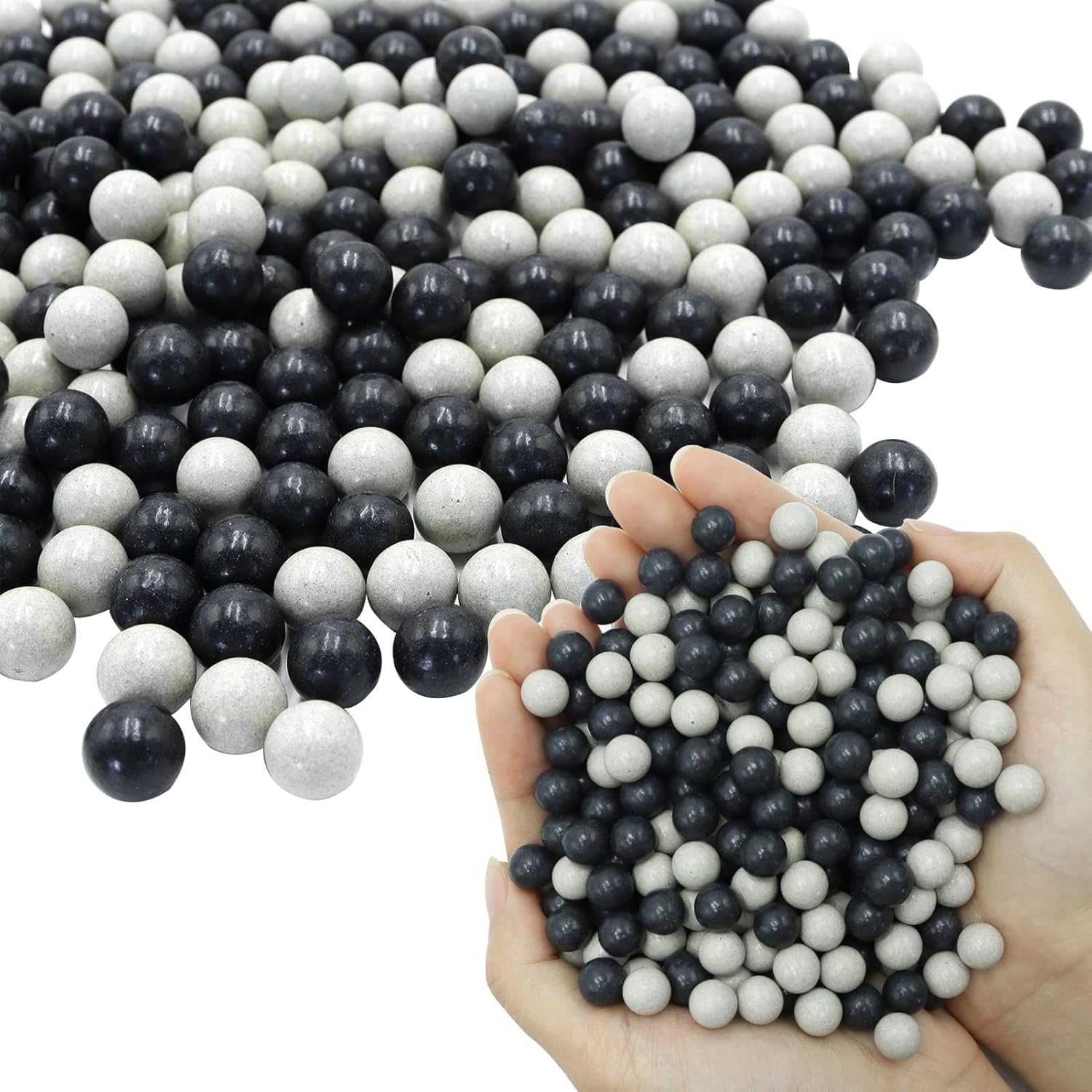 oubert 300 Pcs Clay Slingshot Ammos 10mm Biodegradable Sling Shot Ammo Ball for Slingshot Hunting and Target Practice