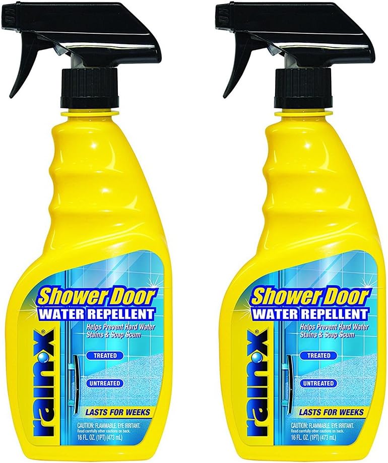 Rain-X 630023 Shower Door Water Repellent zozemkl, 16 Fl Oz (2 Pack)