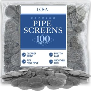 Lova Pipe Screens – 100 Pack Stai...