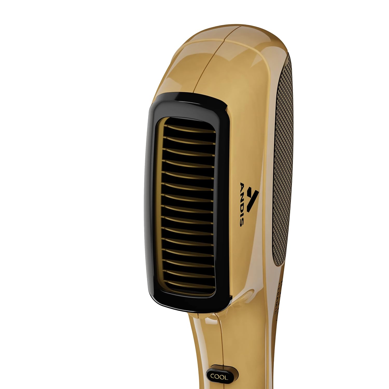 Andis 82125 1875-Watt Tourmaline Ceramic Ionic Styling Hair Dryer, Styling Hair Dryer with Ionic Frizz-Free Technology, No Heat Damage, Lightweight Hairdryer for Normal & Curly Hair - Gold - Image 7
