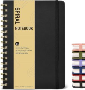 Dotted Spiral Journal Notebook, A5 ...