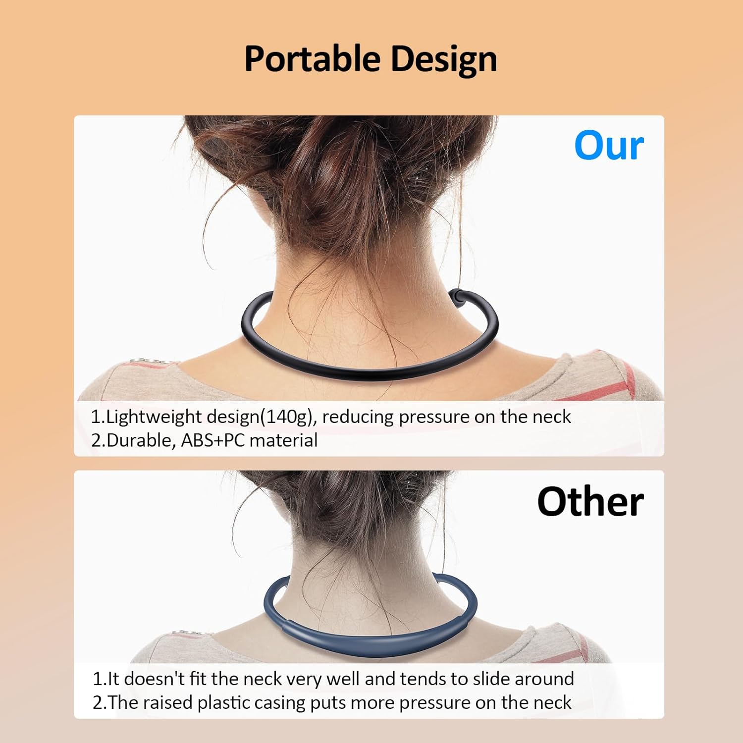 fansitc 2 Pcs LED Neck Reading Lights, Book Light for Reading in Bed, 3 Colors, 3 Brightness Levels, 380° Rotating Neck Light Rechargeable, 80 Hrs Runtime for Reading, Knitting, Crafting, Repairing - Image 4