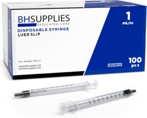 BH Supplies 1mL Luer Slip Tip Syrin...