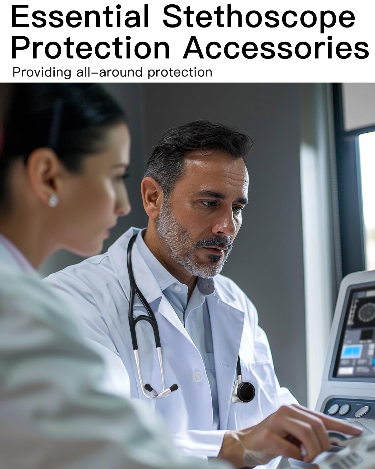 Protection Kit for EKO CORE 500™ Digital Stethoscope - (3-Pack) Silicone Chestpiece Covers & (3-Pack) 2.5D Tempered Glass Screen Protectors - 9H Hardness for All-Around Protection - Image 8