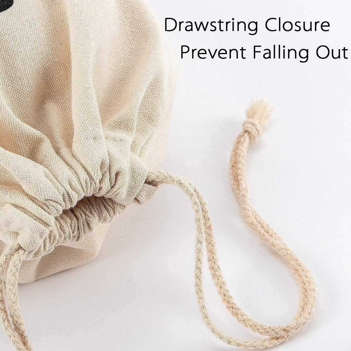 4pcs 7x13.8 Inches Canvas Money Bags - Costume Money Bag Prop with Dollar Sign, Money Sacks for Halloween Bank Robber Pirate Cowboy Cosplay Theme Party - Image 7