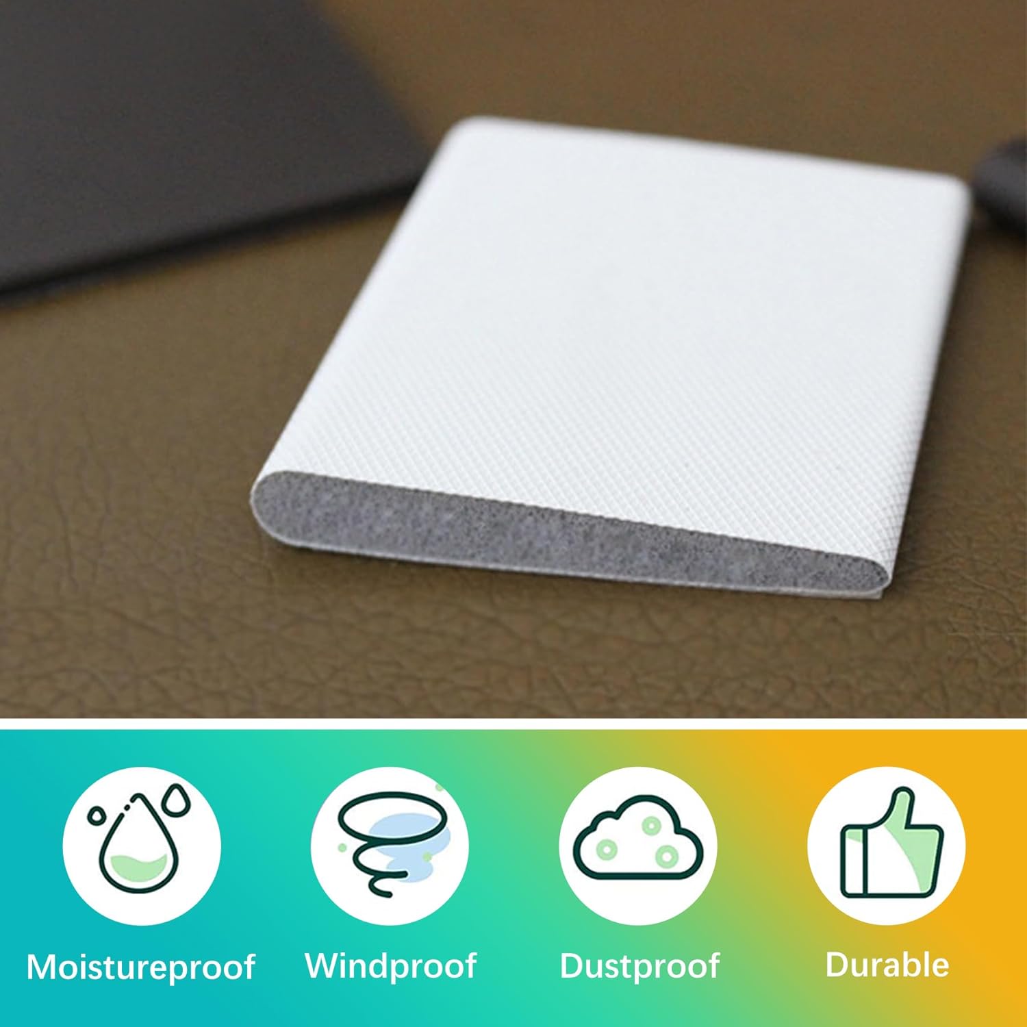 KornaDoz 10-Pack Self-Adhesive Foam Corner Seals - Weatherproof Gap Filler for Door Frames & French/Sliding Doors - White, Draft & Noise Blocker - Image 6