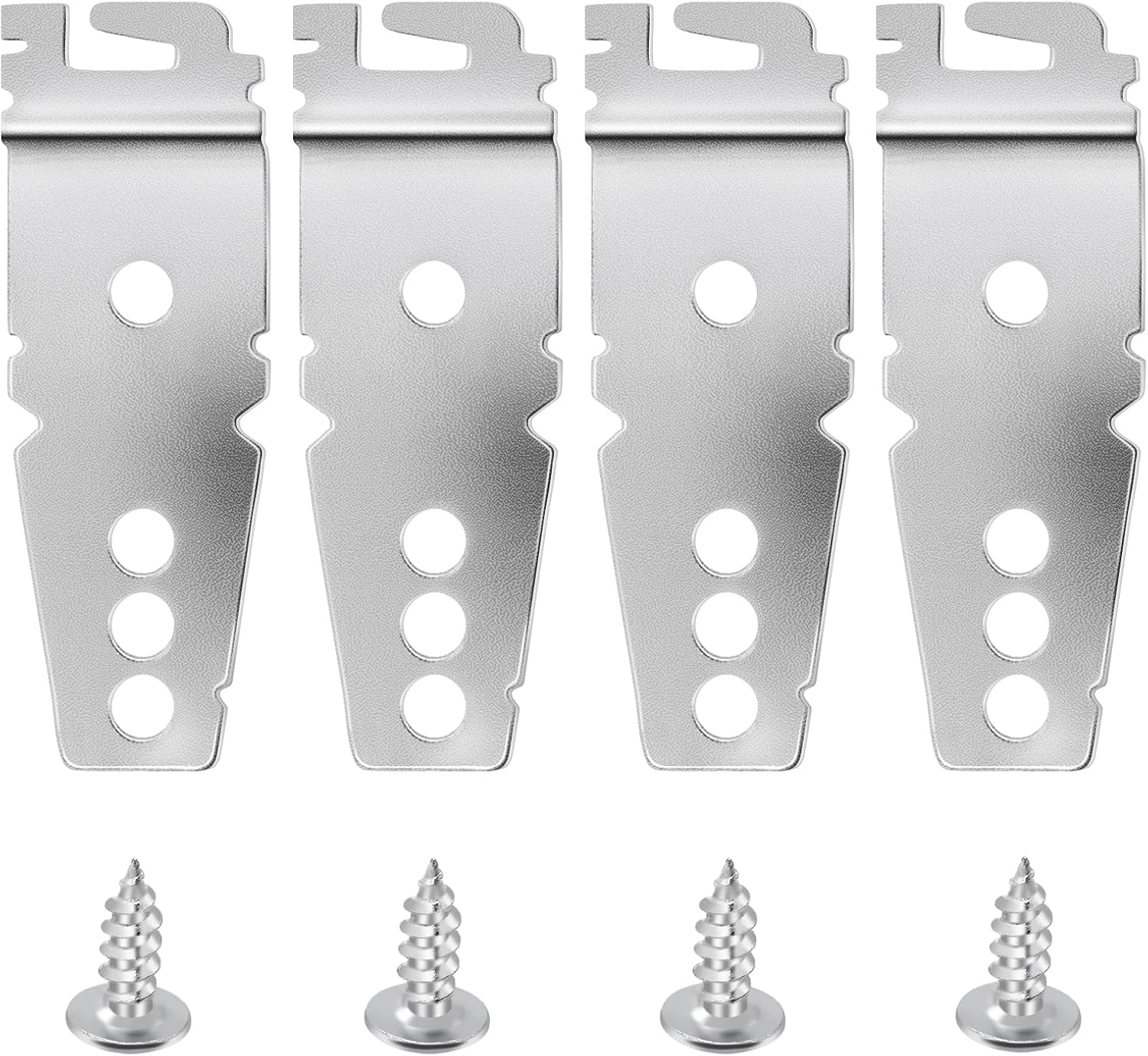 4 Pack 8269145 Dishwasher Mounting Bracket Replacement Parts with Screws Exact Fit for Kenmore Whirlpool KitchenAid Dishwasher, Replaces 8269145 WP8269145VP