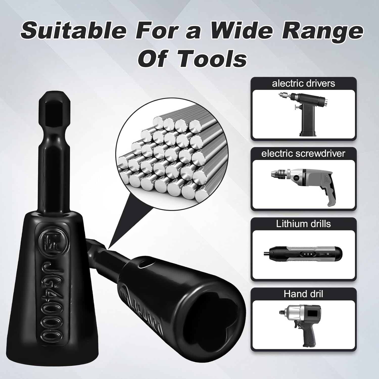 4 Pcs Multifunctional Wire Twister Tool for Drill, Lightweight Wire Nut Twister Compatible with 8 to 24 Awg and 2 to 7 Ways Effortlessly, Wire Nut Twister for Drill for Electrical Power Drill - Image 5