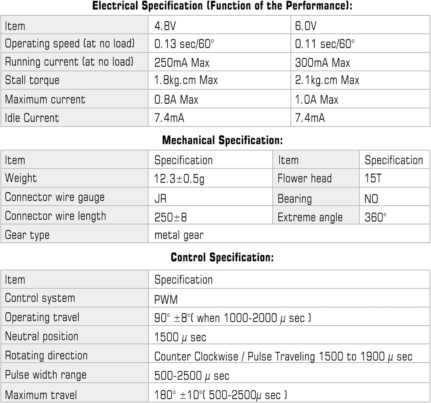 INJORA RC Servo 12g Digital V2 Servo with Metal Mount and 15T Arm for AX24 Axial SCX24 Car Model Upgrade Parts(Red) - Image 7