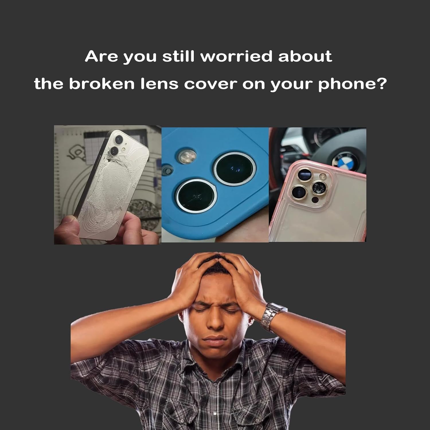 3pcs/Set Camera Lens Replacement for iPhone 15 Pro Max 6.7 inch Camera Lens Rear Glass Replacement with Pre-Installed Adhesive + Repair Tool Kit, Anti-Lens Scratch & Waterproof - Image 5