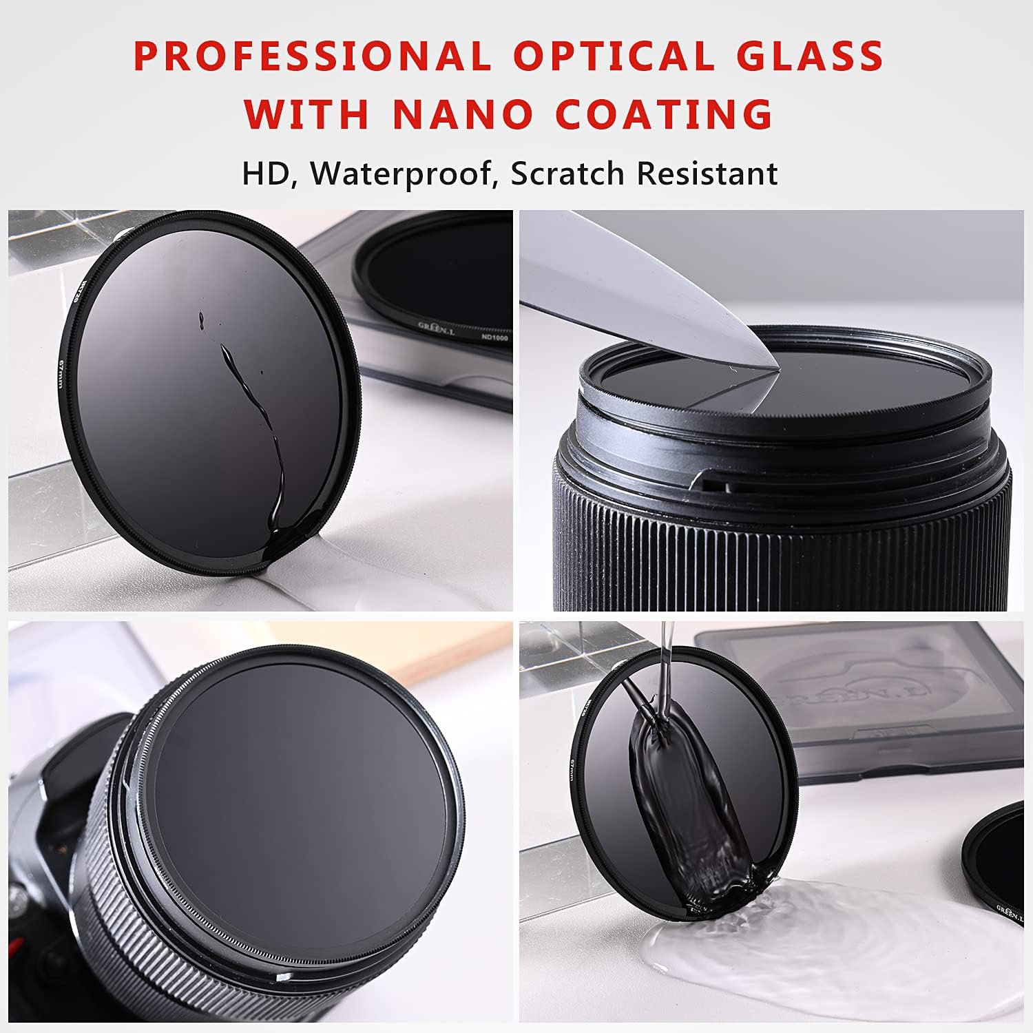 GREEN.L 58mm Infrared Filter, 58mm IR 950nm (R95) Filter for Camera Lens - Image 4