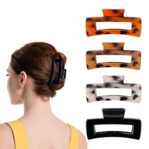 4 PCS Hair Claw Clips, Square Hair ...
