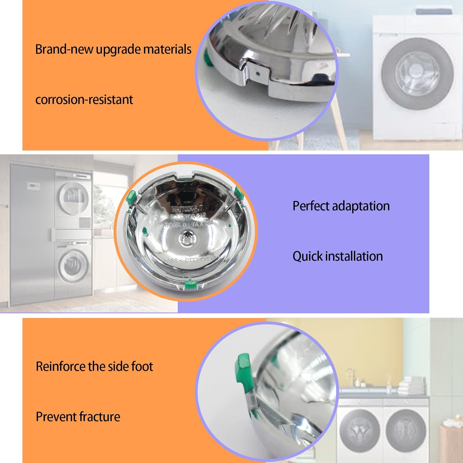 2026 UpgradeDC66-00887A Washer Pulsator Cap For Samsung washing machine Replace DC66-00887B WA52M7750AW/A4 WA52M7750AV/A4 2-Year Warranty - Image 2