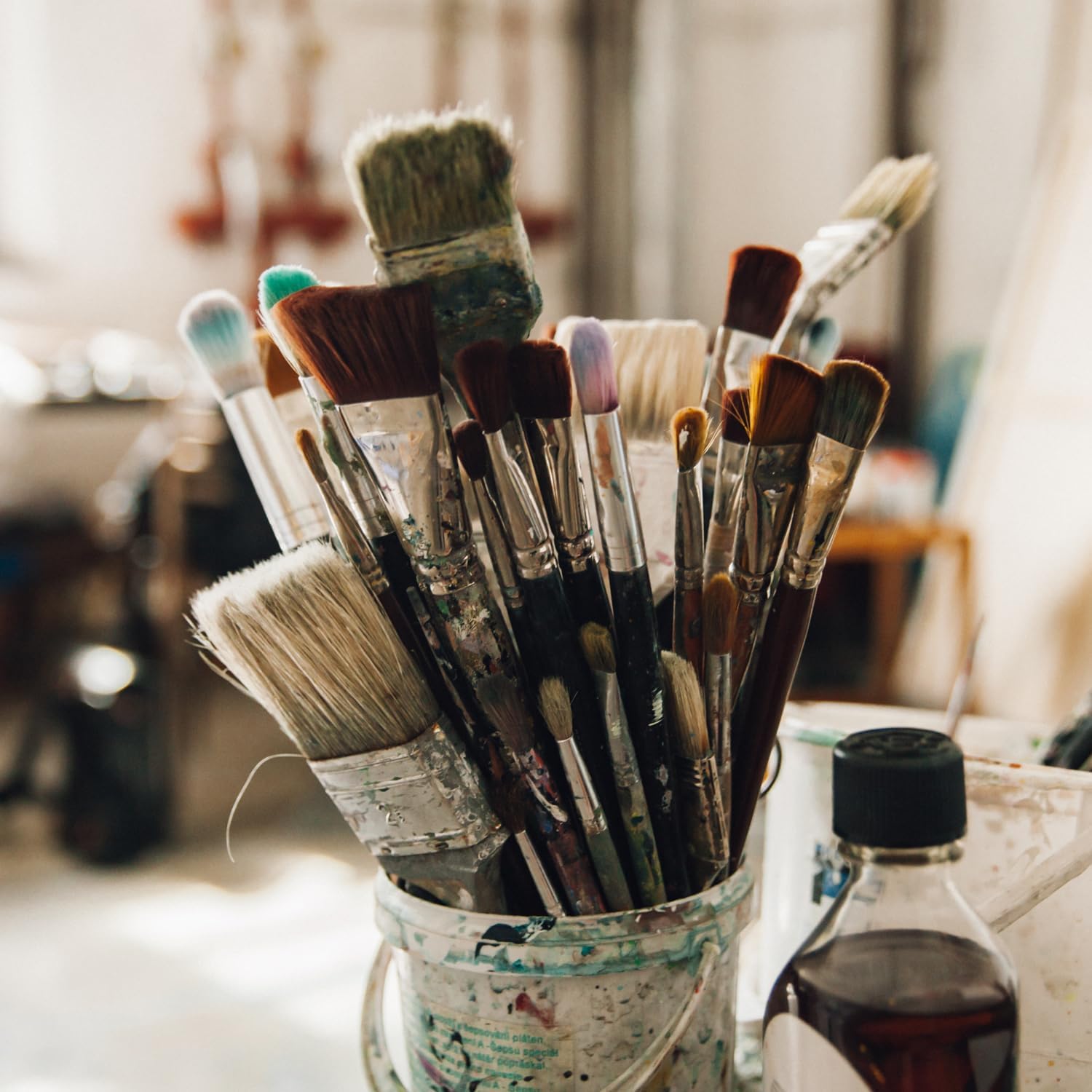 PHOENIX Oil Paint Thinner - 16.9 Fl Oz./ 500ml Oil Brush Cleaner, Odorless Painting Diluent, Mineral Spirits Refined Solvent, Painting Medium for Artists - Image 7