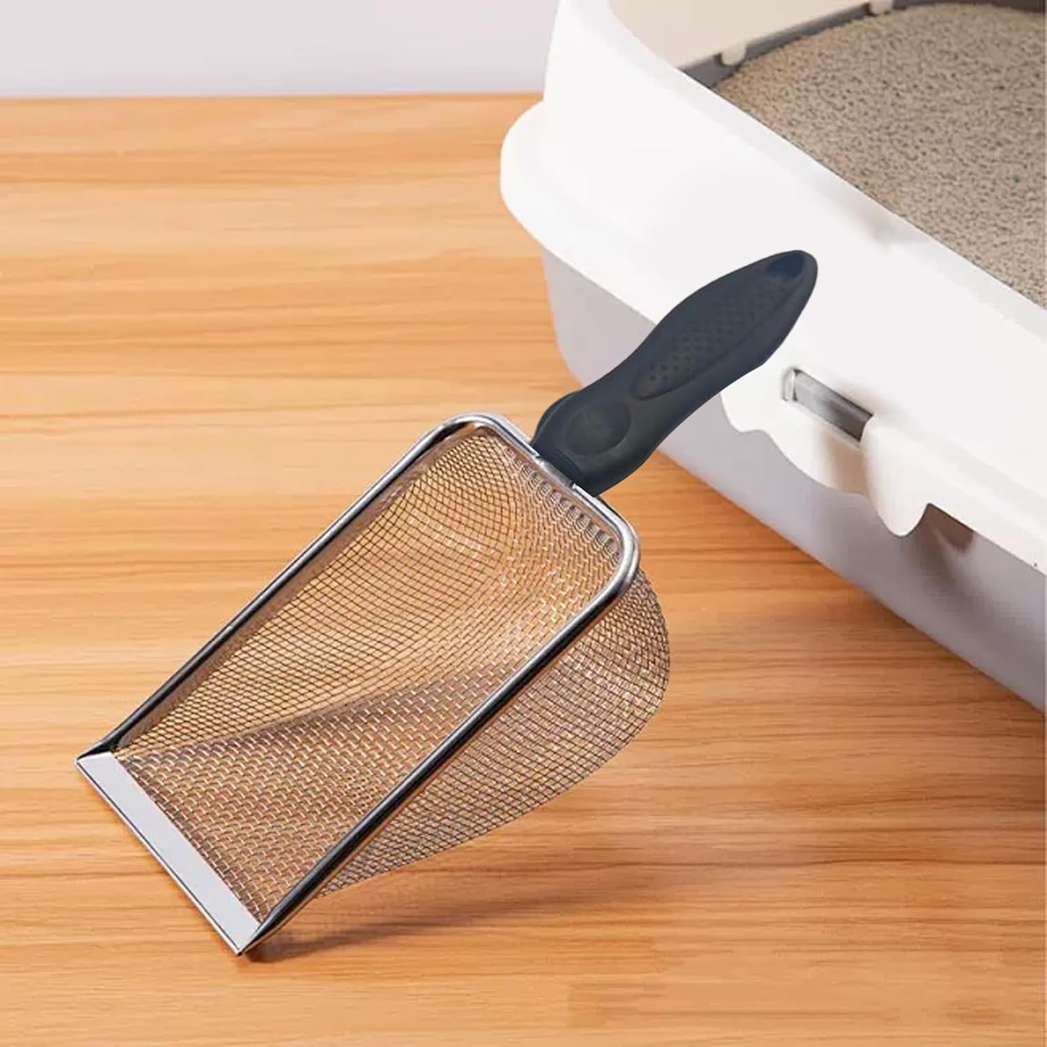 2Pcs Soil Sifter for Gardening, Stainless Steel Garden Sieve with Handle - 3mm Mesh Dirt Sifter for Compost Sand Rocks, Heavy-Duty Gardening Tool for Potting Landscaping and Planting - Image 3