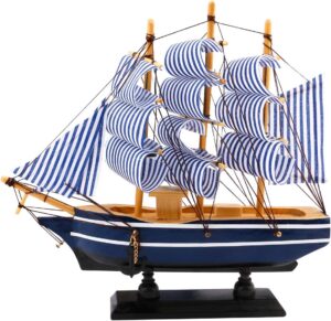 Dedoot Sailboat Model Decor, Wooden...