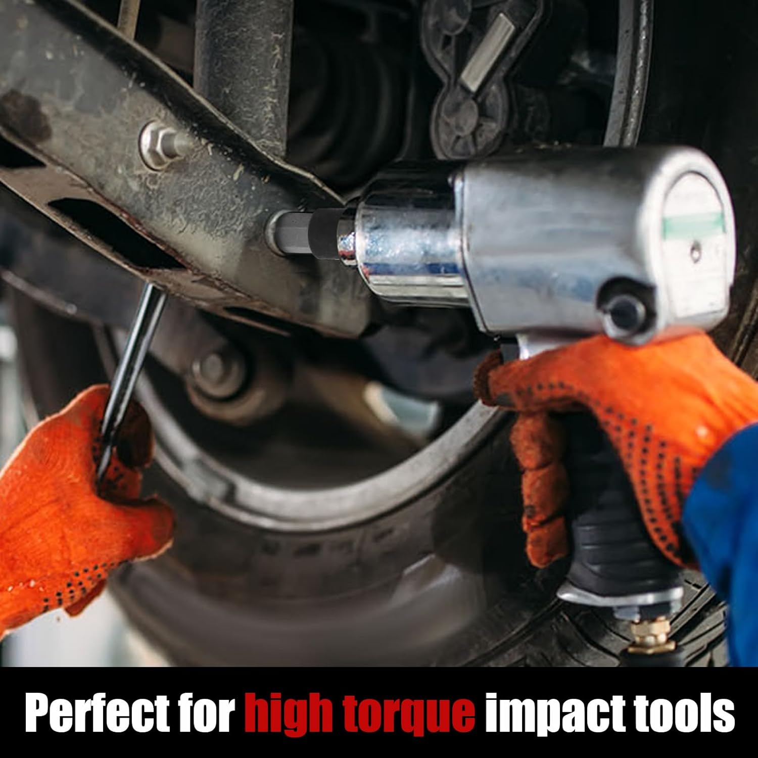 RIMKOLO Hex Impact Bit Socket Set, 32-Piece Allen Socket Set SAE and Metric 1/4" 3/8" 1/2" Drives, S2 Alloy Steel and CR-V Bit Sockets - Image 6