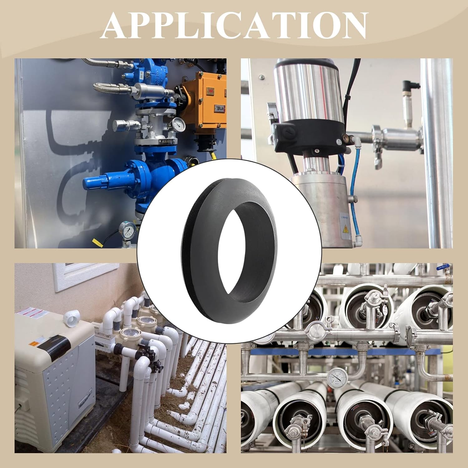 15 Pcs 1-1/2" Rubber Grommets, Black Rubber Hole Grommet for Wires, Firewall, Cables, Cords, Automotive - Image 6