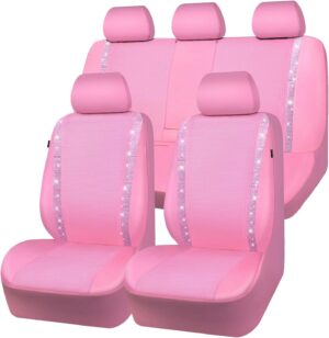 CAR PASS Bling Diamond Car Seat Cov...