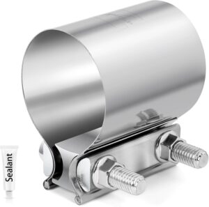 ZEHCLP 2 Pcs 1.75 inch Exhaust Clam...