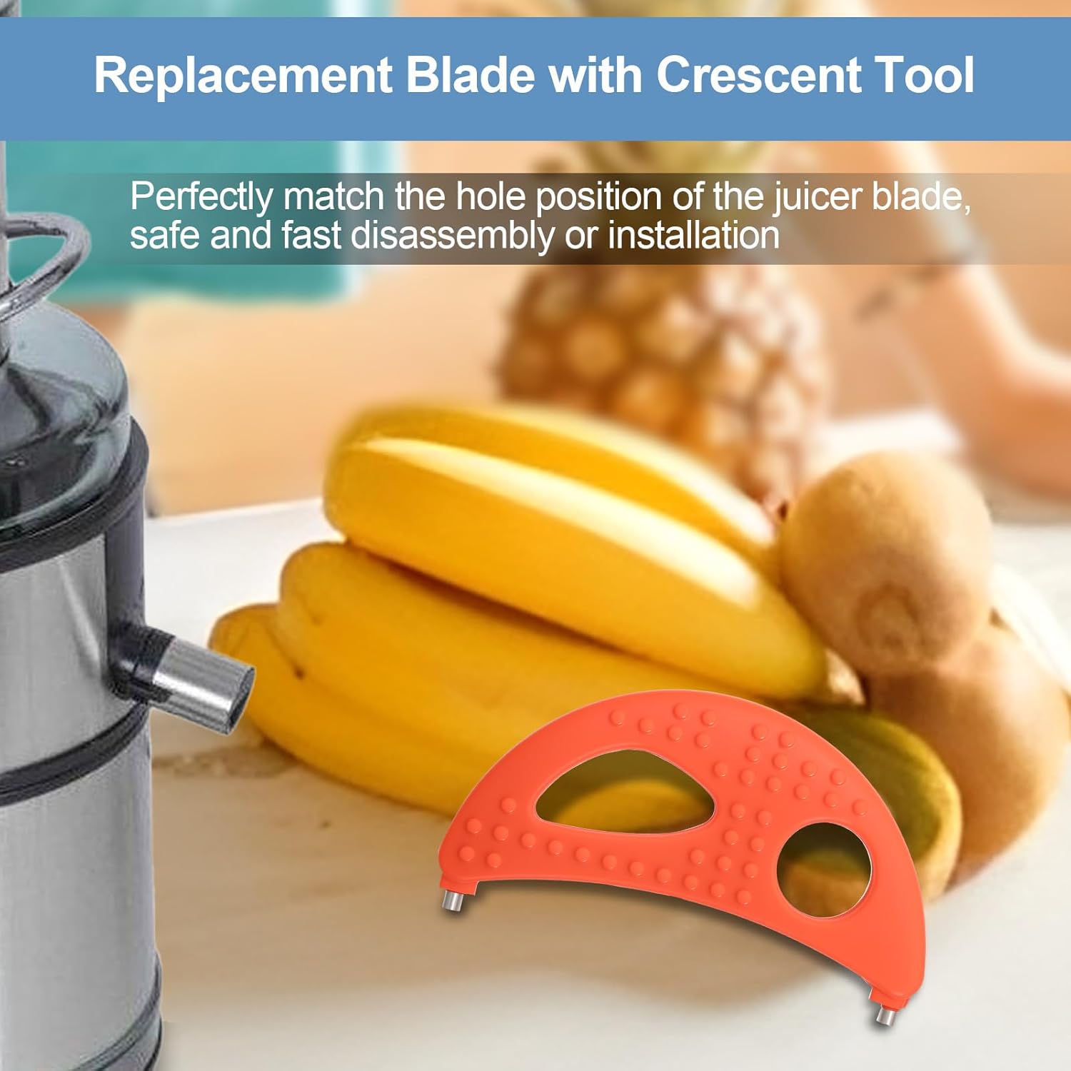Crescent Tool Compatible with Jack Lalanne Power Juicer CL003AP E1188 E1189 MT1000, Juicer Repalcement Parts, Easy Install Replacement Kit for Home - Image 7
