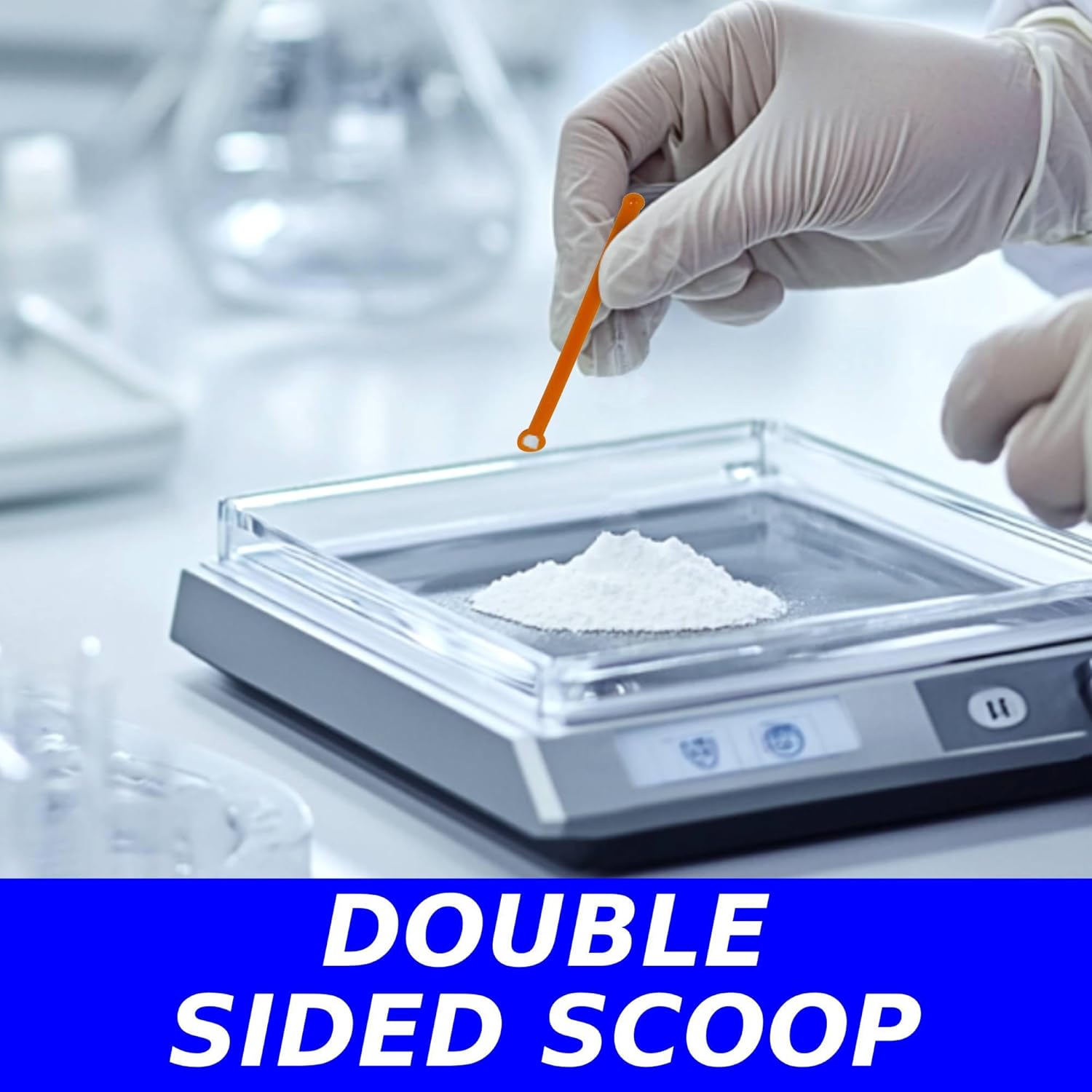 Micro Spoon (25 Pack) - Double-Sided 5mg to 10mg & 25mg to 35mg Measuring Scoops, Static-Free BPA-Free, FitPowders - Image 4