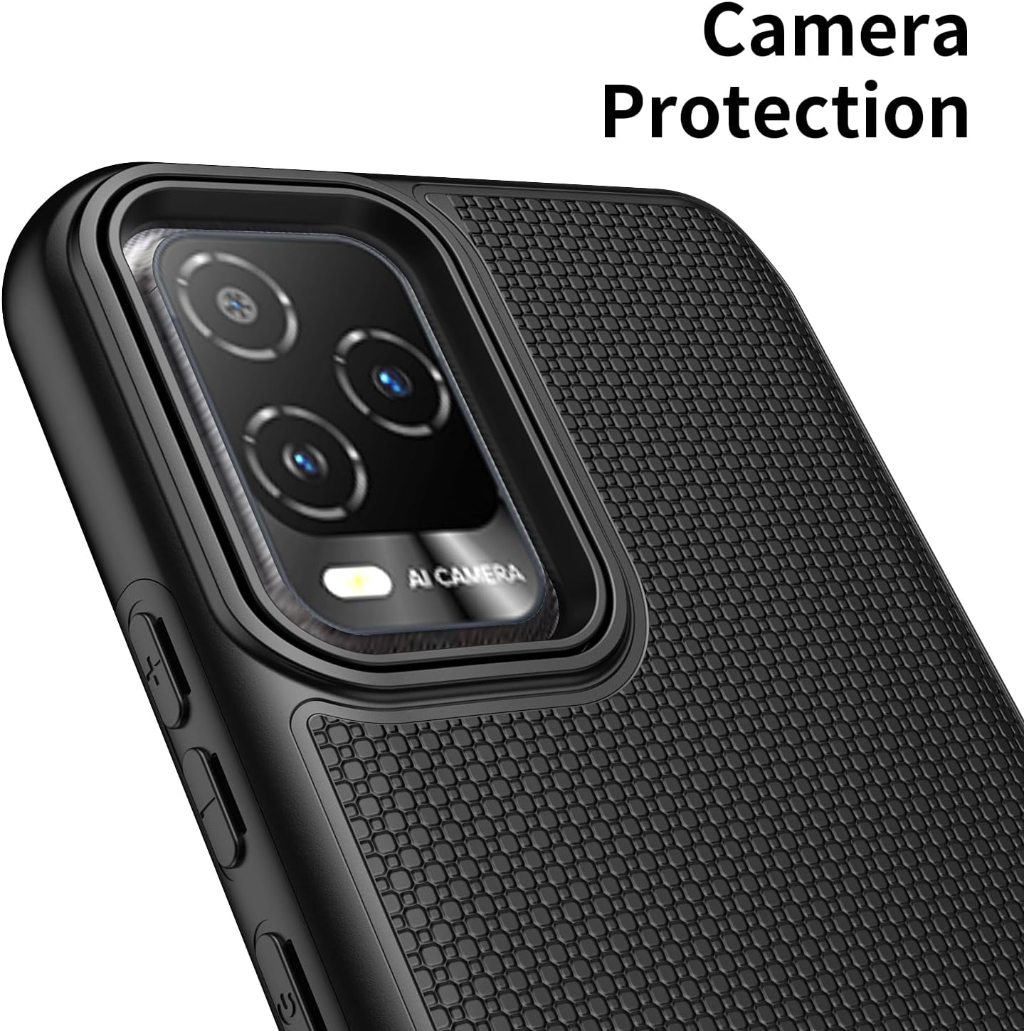 Mocotto for BLU View 5 Pro Phone Case with Tempered Glass Screen Protector,Dual Layer Heavy Duty Shockproof Protection Phone Case Cover for BLU View 5 Pro (Black) - Image 5